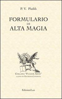 Formulario di alta magia - Pierre Piobb - copertina