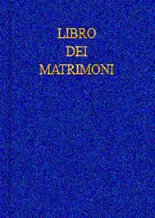 Libro dei matrimoni - copertina