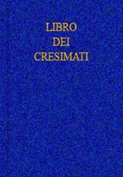 Libro dei cresimati - copertina