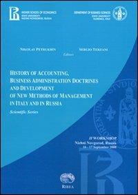 History of accounting, business administration dictrines and development of new methods of management in Italy and in Russia - copertina