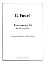 Faurè Romance op.69 per viola e piano