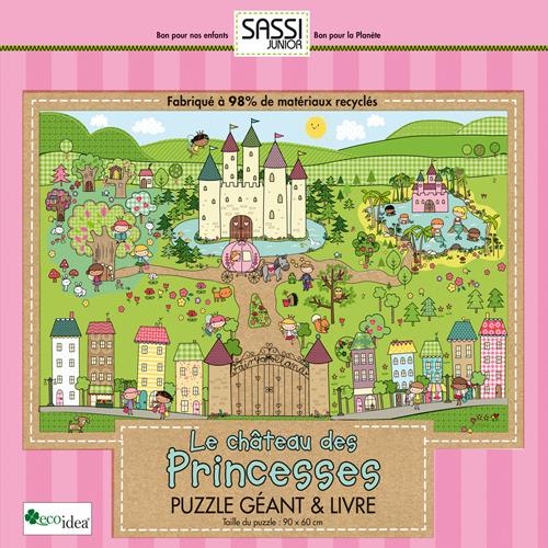 Le chateau des princesses. Puzzle géant et livre. Con puzzle - Jillian Phillips - copertina
