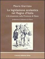 La legislazione scolastica nel Regno d'Italia e la situazione nella provincia di Noto