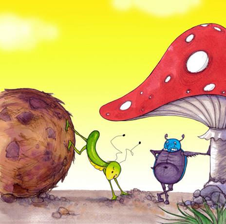 La piccola cavalletta e la grande palla di cacca-The little grasshopper and the big ball of dung. Ediz. a colori - The English Sisters - 2