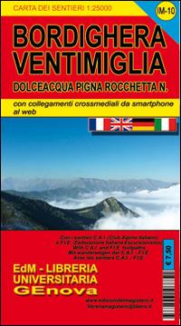 IM-10 Bordighera. Carte dei sentieri di liguria - copertina