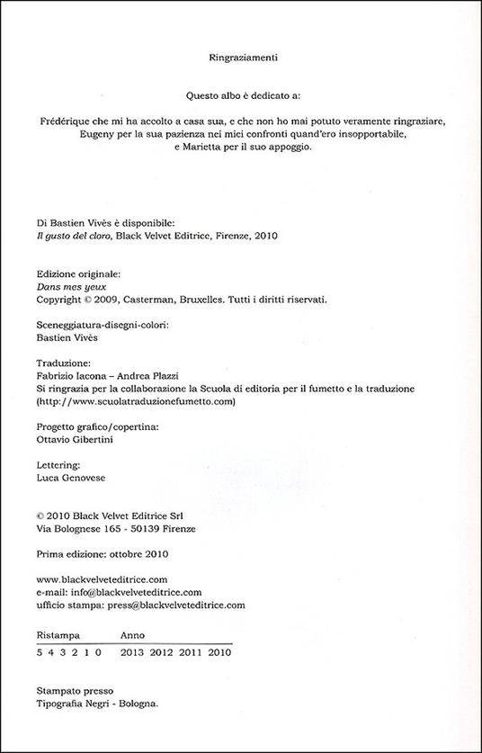 Nei miei occhi - Bastien Vivès - 3