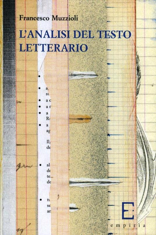 L' analisi del testo letterario - Francesco Muzziolo - copertina