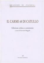 Il carme 68 di Catullo. Ediz. critica