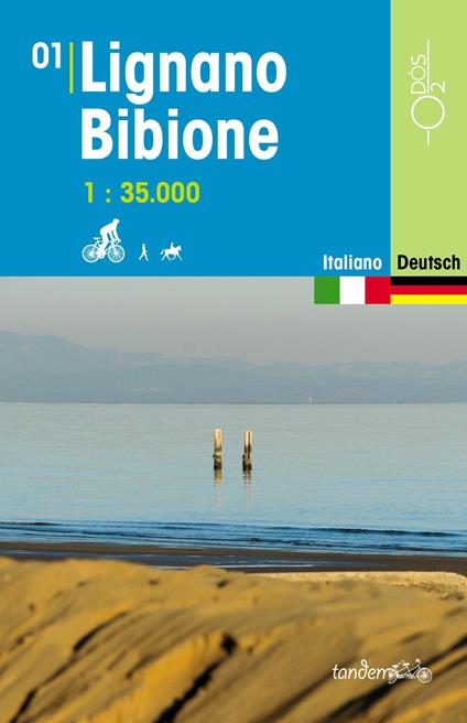 Lignano, Bibione 1:35.000. Ediz. multilingue. Con Carta geografica ripiegata - Chiara Gaetani,Marco Vertovec - copertina