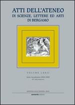 Atti dell'Ateneo di scienze, lettere ed arti di Bergamo. Vol. 72
