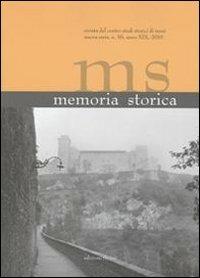 Memoria storica. Vol. 36 - copertina