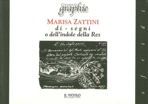 Marisa Zattini di-segni o dell'indole della res - Giovanni Ciucci - copertina