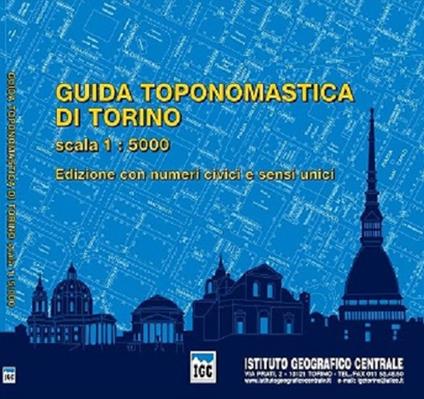 Guida toponomastica di Torino con numeri civici e sensi unici 1:5.000 - copertina