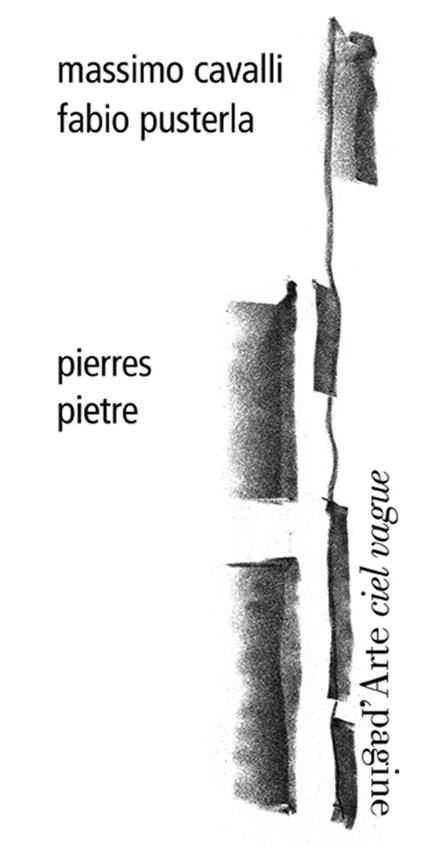 Pierres-Pietre. Ediz. francese e italiana - Fabio Pusterla - copertina
