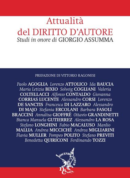Attualità del diritto d'autore. Studi in onore di Giorgio Assumma - copertina