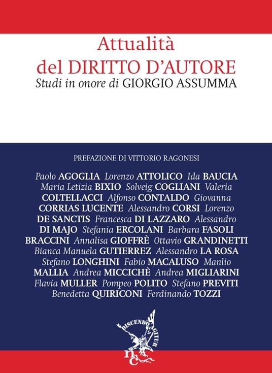 Attualità del diritto d'autore. Studi in onore di Giorgio Assumma - copertina