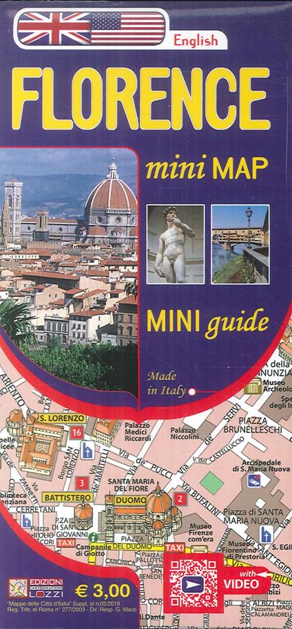 Firenze mini map. Ediz. inglese - copertina