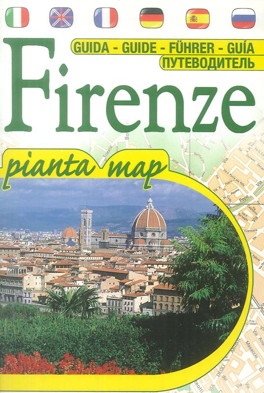 Firenze souvenir. Guida e mappa turistica. Con carta. Ediz. multilingue - copertina
