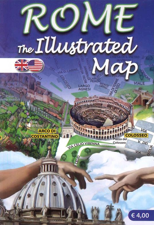 Mappa di Roma illustrata. Ediz. inglese - copertina