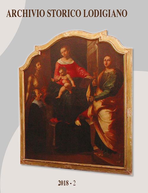 Archivio storico lodigiano (2018). Vol. 2 - copertina
