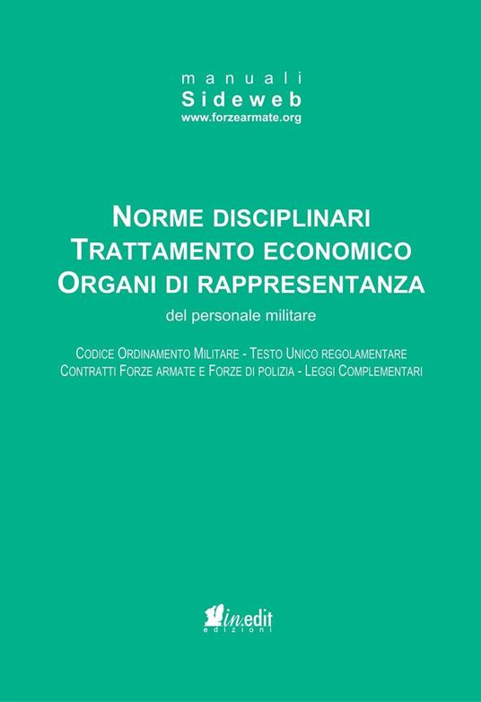 Norme disciplinari trattamento economico organi di rappresentanza del personale militare - copertina
