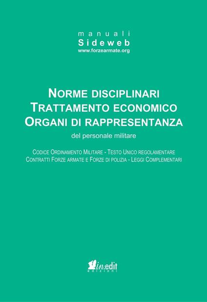 Norme disciplinari trattamento economico organi di rappresentanza del personale militare - copertina