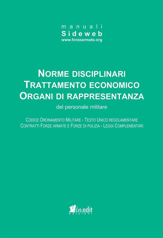 Norme disciplinari trattamento economico organi di rappresentanza del personale militare - copertina