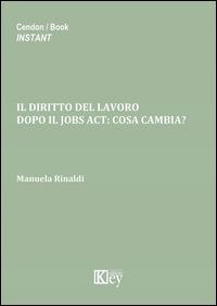 Il diritto del lavoro. Dopo il jobs act. Cosa cambia? - Manuela Rinaldi - copertina