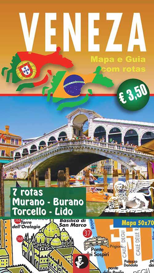 Veneza. Mapa e Guia com rotas - copertina