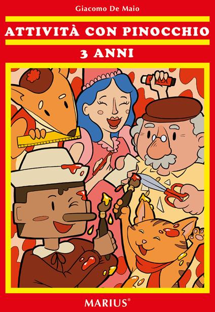 Attività con Pinocchio 3 anni - Giacomo De Maio - copertina