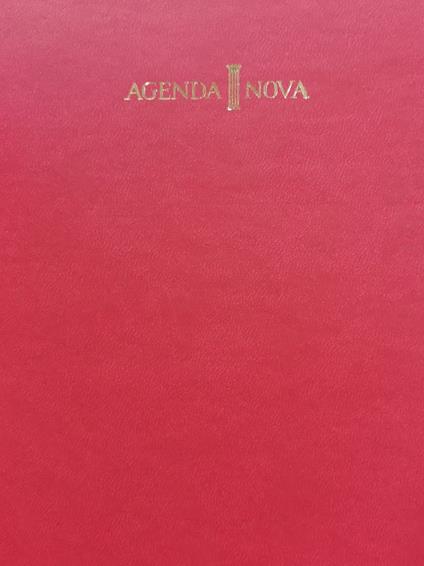 Agenda nova - Flora Bufano - copertina