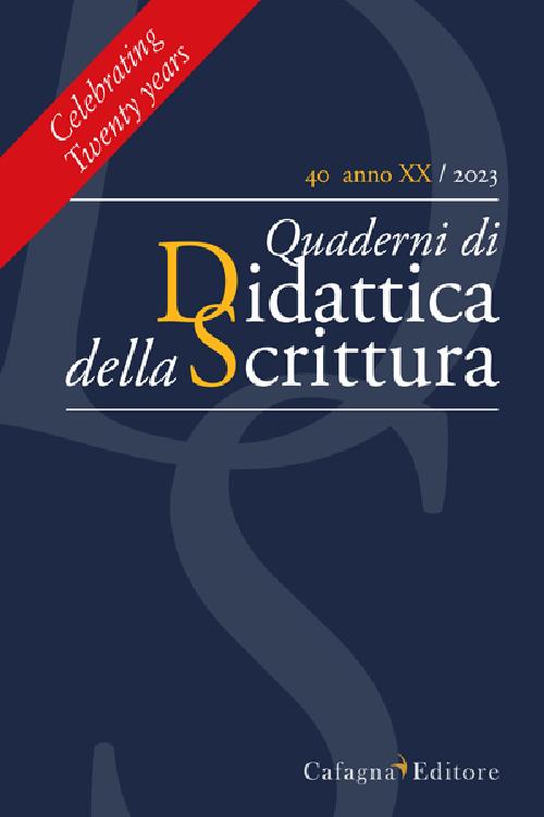 QdS. Quaderni di didattica della scrittura (2023). Vol. 40 - copertina
