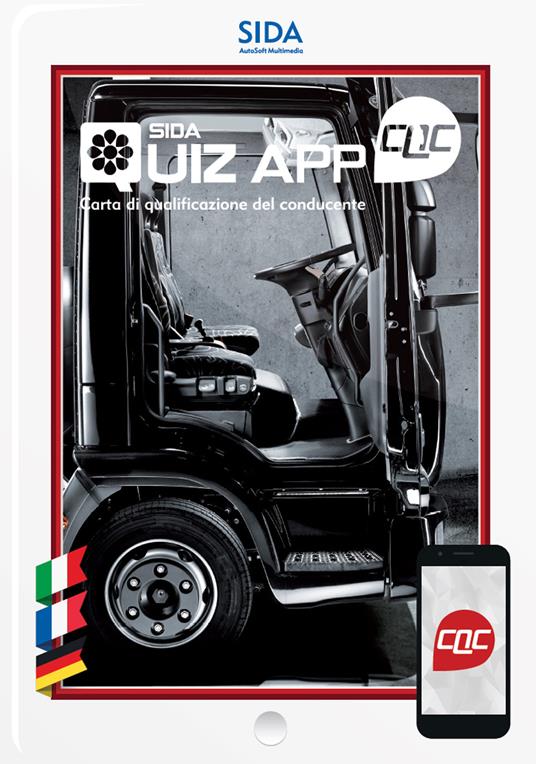 Quiz App CQC. Carta di qualificazione del conducente. Ediz. italiana, tedesca e francese - copertina