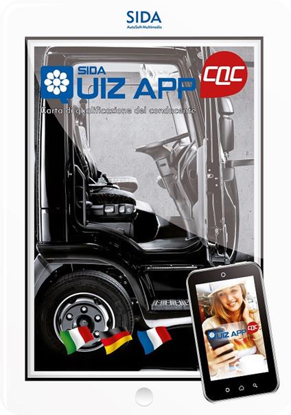 Quiz App CQC. Carta di qualificazione del conducente. Ediz. italiana, tedesca e francese - copertina