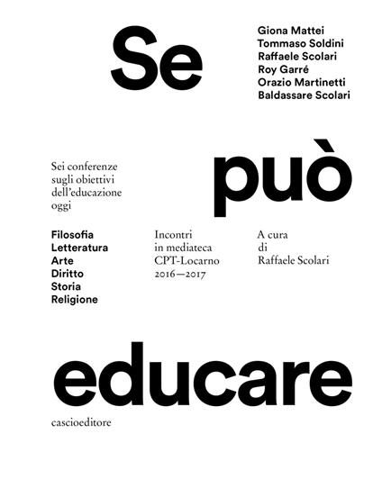 Se può educare. Incontri in mediateca. CPT-Locarno 2016-2017. Ediz. per la scuola - copertina