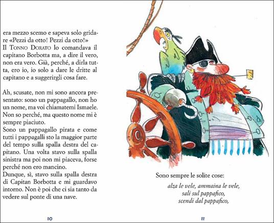 Ismaele pirata pappagallo nell'isola del tesoro - Sebastiano Ruiz-Mignone -  Libro - Notes Edizioni - Nuvole
