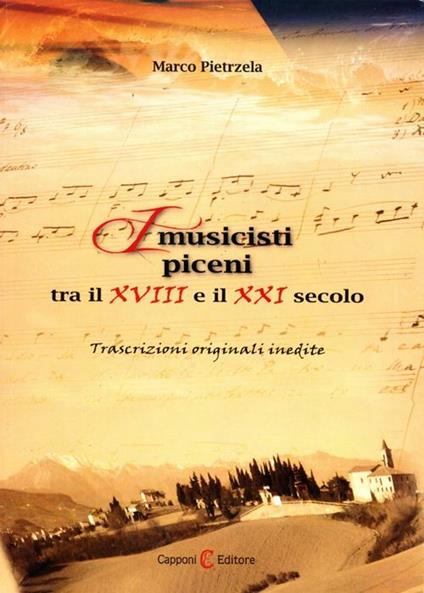 Musicisti piceni tra XVIII e XXI sec. Trascrizioni originali - Marco Pietrzela - copertina