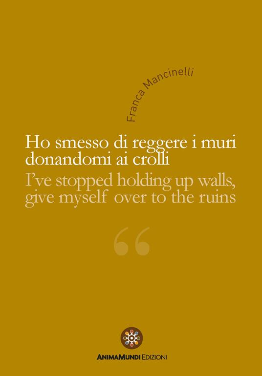 Ho smesso di reggere i muri - Franca Mancinelli - copertina