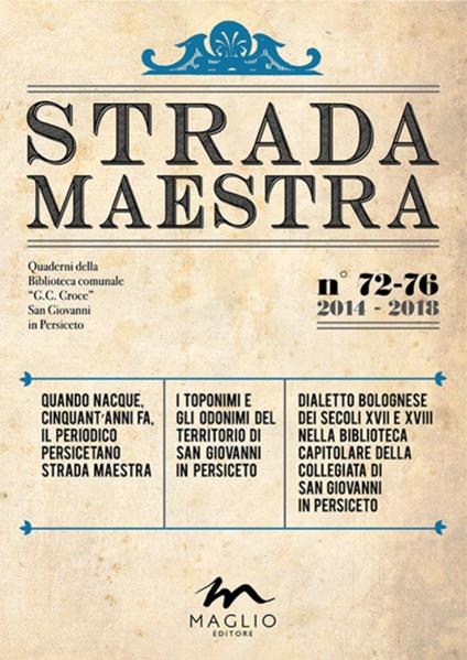 Strada Maestra. Nuova ediz.. Vol. 72-76 - copertina