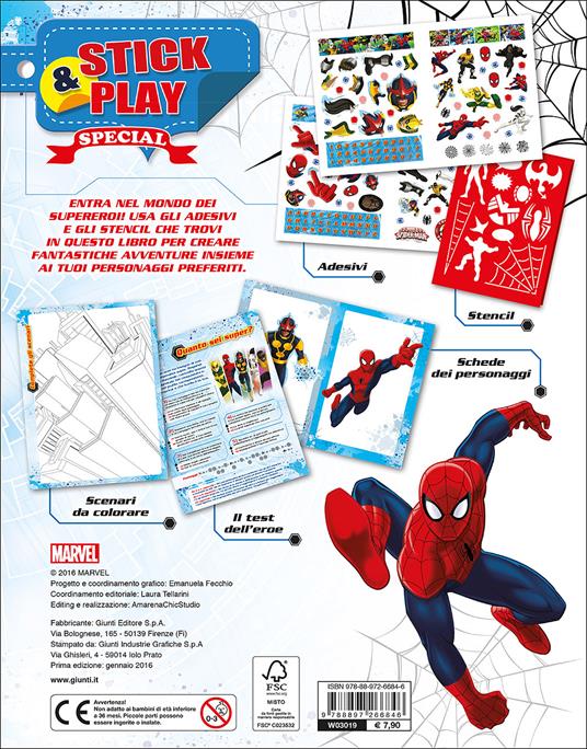 Ultimate Spider-Man. Crea un mondo di supereroi. Stick & play special. Con adesivi. Ediz. illustrata - 2