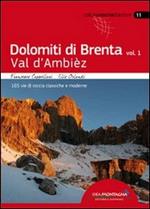 Dolomiti di Brenta. Vol. 1: Val d'Ambièz. 165 vie di roccia classiche e moderne.