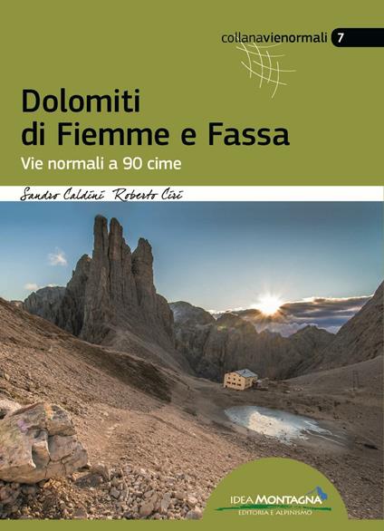 Dolomiti di Fiemme e Fassa. Vie normali a 90 cime - Sandro Caldini,Roberto Ciri - copertina