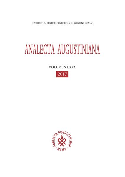 Inventari e censimento delle fonti archivistiche degli Agostiniani in Toscana - copertina