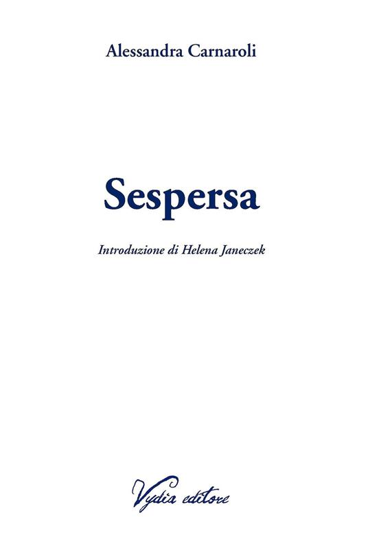 Sespersa - Alessandra Carnaroli - copertina