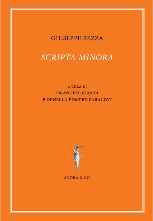 Scripta minora. Ediz. multilingue - Giuseppe Bezza - copertina