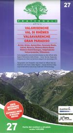 Carta n. 27. Valgrisenche, Val di Rhêmes, Valsavaranche, Gran Paradiso. 1:25.000