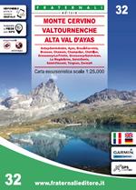 Carta n. 32. Monte Cervino, Val Tournenche, Alta Val d'Ayas