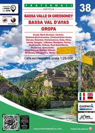 Carta n. 38. Bassa Valle di Gressoney, Bassa Val d’Ayas, Oropa
