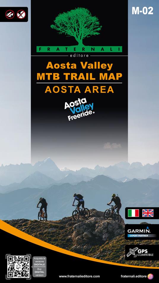 Aosta Valley. Aosta area. MTB trail map. Ediz. italiana e inglese - copertina