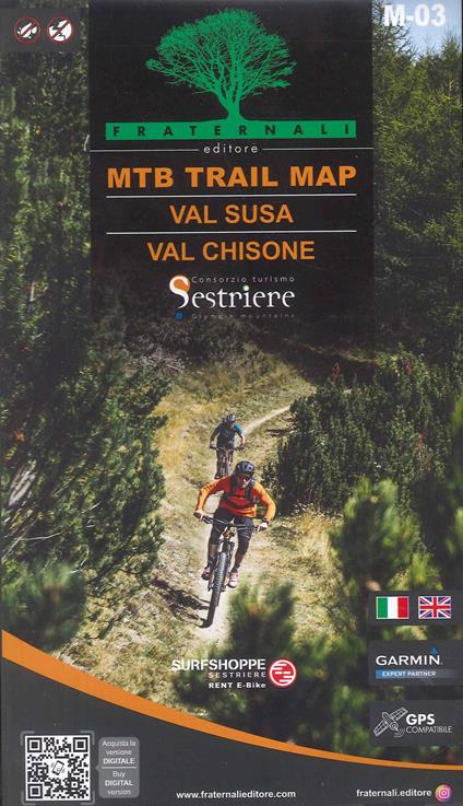 Val Susa. Val Chisone. MTB trail map. Ediz. italiana e inglese - copertina